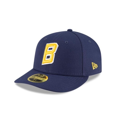 Milwaukee Brewers Gorra | New Era MLB Ligature Low Profile 59fifty Fitted Cap Mexico - Azules